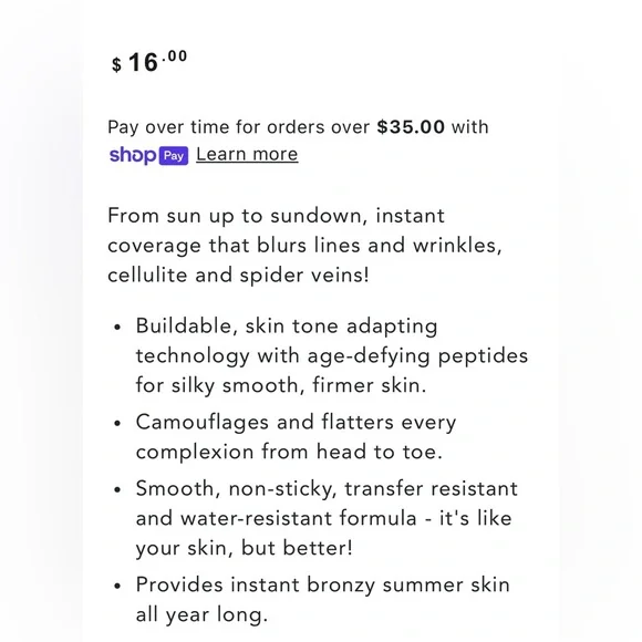 ⭐️NEW⭐️ Nakery Beauty~Bronzing Blur Perfector~Full Size 5.07 oz. - Picture 8 of 10